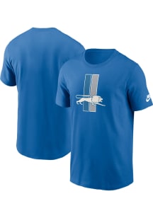 Nike Detroit Lions Blue Throwback Short Sleeve T Shirt