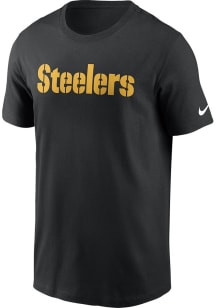 Nike Pittsburgh Steelers Black Wordmark Short Sleeve T Shirt