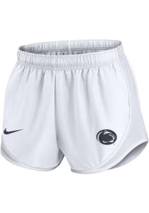 Womens Penn State Nittany Lions White Nike Tempo Shorts