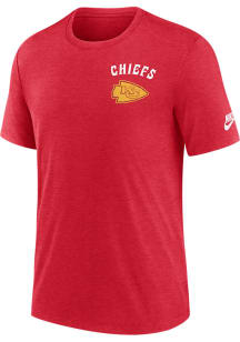 Nike Kansas City Chiefs Red Triblend Short Sleeve Fashion T Shirt