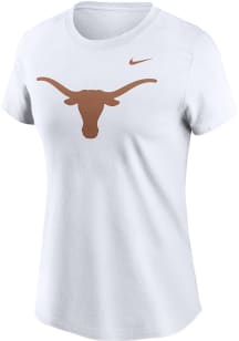 Nike Texas Longhorns Womens White Primetime Short Sleeve T-Shirt