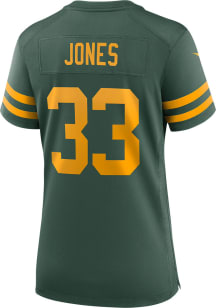 Aaron Jones  Nike Green Bay Packers Womens Green Alt Football Jersey