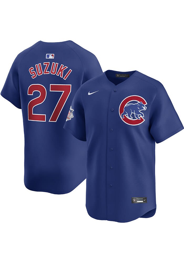 タグ付き　美品　CHICAGO CUBS ダルビッシュ有　ユニホーム　大リーグ Seiya Suzuki Chicago Cubs Mens ROYAL Alt 2024 Limited