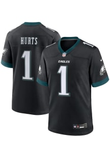 Jalen Hurts  Nike Philadelphia Eagles Black Alt Game Football Jersey