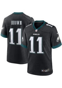 AJ Brown  Nike Philadelphia Eagles Black Alt Game Football Jersey