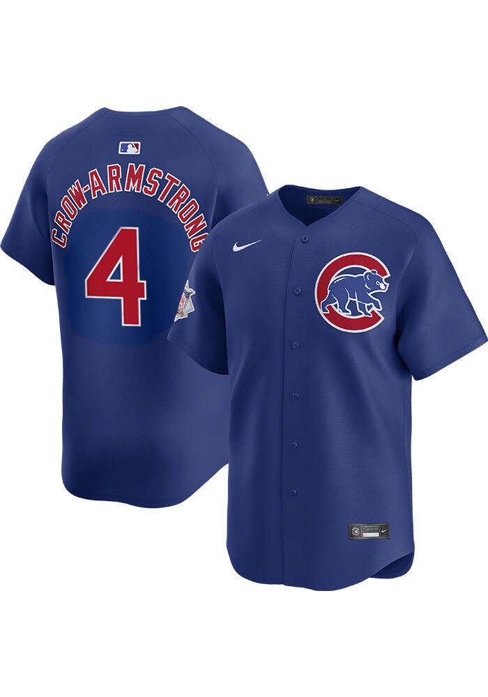 Pete Crow-Armstrong Chicago Cubs Mens ROYAL Alt 2024 Limited