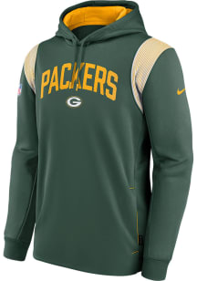 Nike Green Bay Packers Mens Green PO Fleece Hood