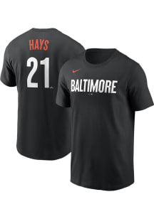 Austin Hays Baltimore Orioles Black City Con Short Sleeve Player T Shirt