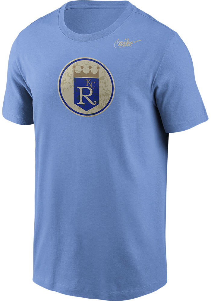 Nike Kansas City Royals Light Blue Cooperstown Short Sleeve Fashion T Shirt
