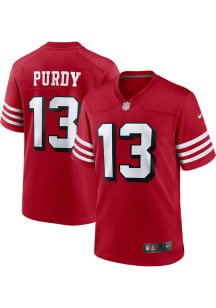 Brock Purdy  Nike San Francisco 49ers Red Alt Game Football Jersey