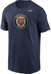 Nike Detroit Tigers Navy Blue Cooperstown Short Sleeve Fashion T Shirt