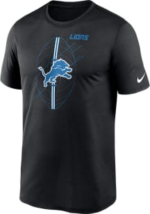 Nike Detroit Lions Black Icon Legend Short Sleeve T Shirt