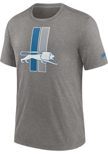 Nike Detroit Lions Blue Rewind Logo Short Sleeve Fashion T Shirt