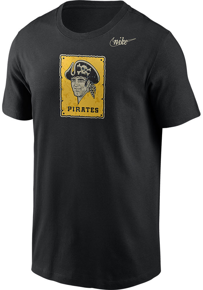 Nike Pittsburgh Pirates Black Cooperstown Short Sleeve Fashion T Shirt