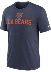 Nike Chicago Bears Navy Blue Blitz Triblend Short Sleeve Fashion T Shirt