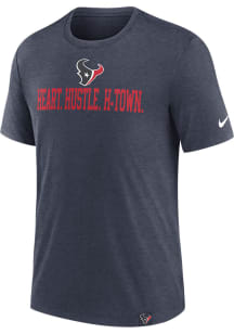 Nike Houston Texans Navy Blue Blitz Triblend Short Sleeve Fashion T Shirt