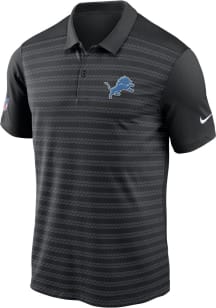 Nike Detroit Lions Mens Black Sideline Victory Short Sleeve Polo