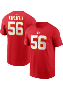 George Karlaftis Kansas City Chiefs Red Home Short Sleeve Player T Shirt