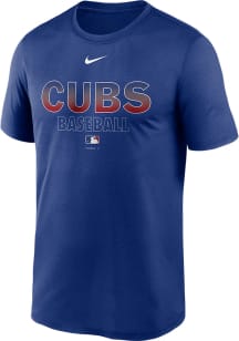 Nike Chicago Cubs Blue Legend Short Sleeve T Shirt