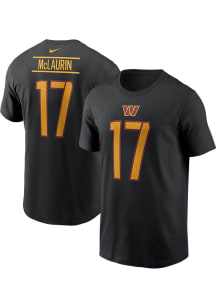 Terry McLaurin Washington Commanders Black Alt Short Sleeve Player T Shirt