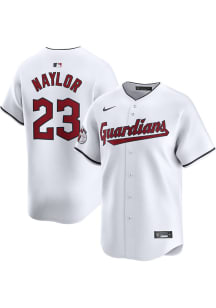 Bo Naylor Nike Cleveland Guardians Mens White Home Limited Baseball Jersey