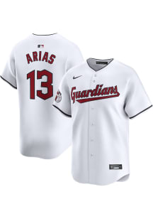 Gabriel Arias Nike Cleveland Guardians Mens White Home Limited Baseball Jersey