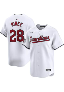 Tanner Bibee Nike Cleveland Guardians Mens White Home Limited Baseball Jersey