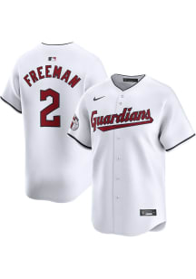 Tyler Freeman Nike Cleveland Guardians Mens White Home Limited Baseball Jersey