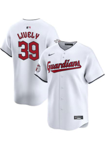 Ben Lively Nike Cleveland Guardians Mens White Home Limited Baseball Jersey