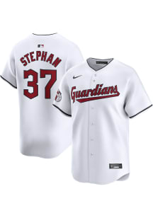 Trevor Stephan Nike Cleveland Guardians Mens White Home Limited Baseball Jersey