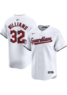 Gavin Williams Nike Cleveland Guardians Mens White Home Limited Baseball Jersey