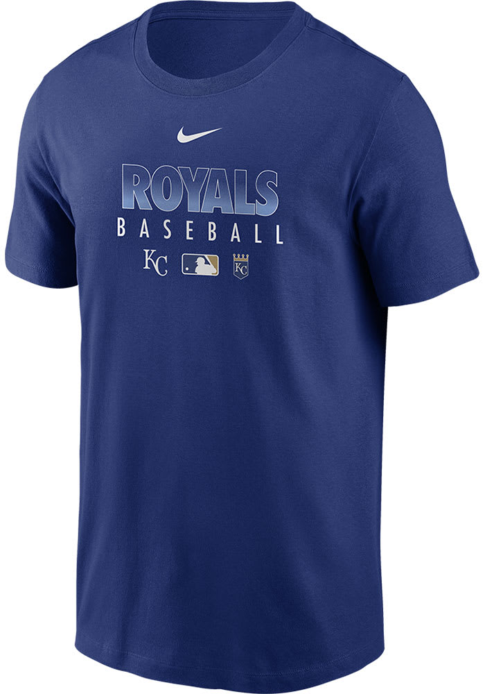Nike Kansas City Royals Blue Breathe Short Sleeve T Shirt
