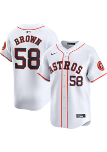 Hunter Brown Nike Houston Astros Mens White Home Limited Baseball Jersey