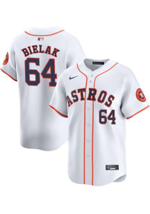 Brandon Bielak Nike Houston Astros Mens White Home Limited Baseball Jersey