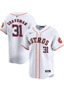 Kendall Graveman Nike Houston Astros Mens White Home Limited Baseball Jersey