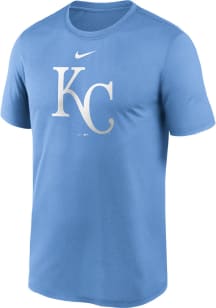 Nike Kansas City Royals Light Blue Logo Legend Short Sleeve T Shirt