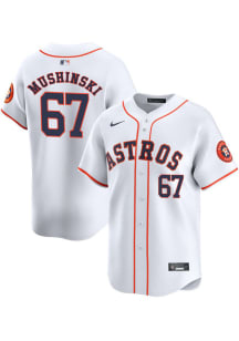 Parker Mushinski Nike Houston Astros Mens White Home Limited Baseball Jersey