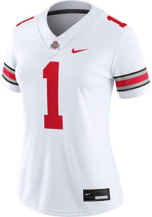 Nike Ohio State Buckeyes Womens White Game Football Jersey