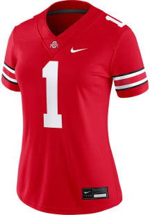 Womens Ohio State Buckeyes Red Nike Game Football Jersey