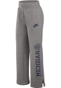 Womens Michigan Wolverines Grey Nike Phoenix Sweatpants