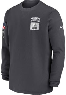 Nike Cleveland Browns Mens Grey Salute to Service Long Sleeve Crew Sweatshirt