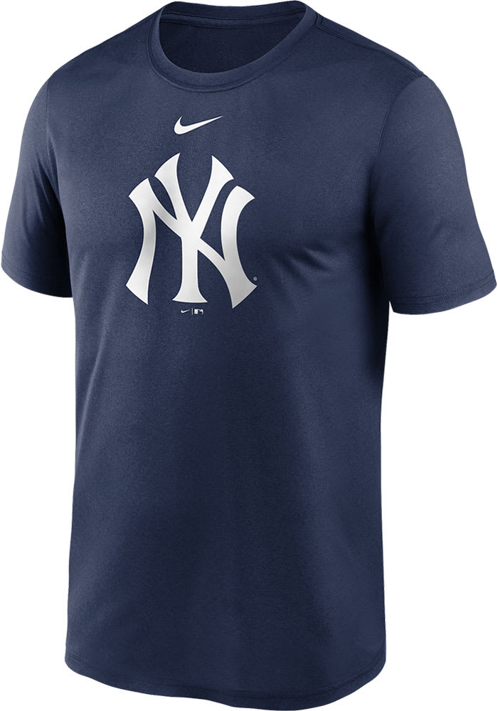 Nike Yankees Logo Legend Short Sleeve T Shirt - Navy Blue
