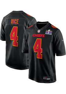 Rashee Rice  Nike Kansas City Chiefs Black SB PARTICIPANT 2023 Football Jersey