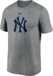 Nike New York Yankees Grey Logo Legend Short Sleeve T Shirt