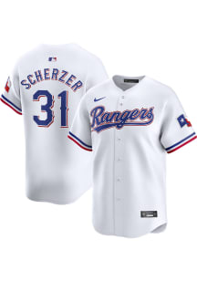 Max Scherzer Nike Texas Rangers Mens White Home Limited Baseball Jersey