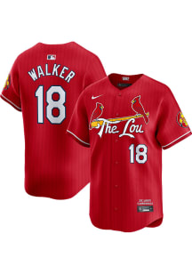 Jordan Walker Nike St Louis Cardinals Mens Red City Connect Ltd Limited Baseball Jersey