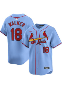 Jordan Walker Nike St Louis Cardinals Mens Light Blue Alt Limited Baseball Jersey