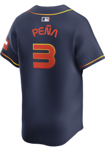 Jeremy Pena Nike Houston Astros Mens Navy Blue City Connect Ltd Limited Baseball Jersey
