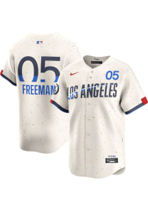 Freddie Freeman Nike Los Angeles Dodgers Mens Ivory City Connect Ltd Limited Baseball Jersey