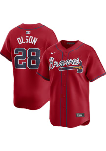 Matt Olson Nike Atlanta Braves Mens Red Alt Limited Baseball Jersey